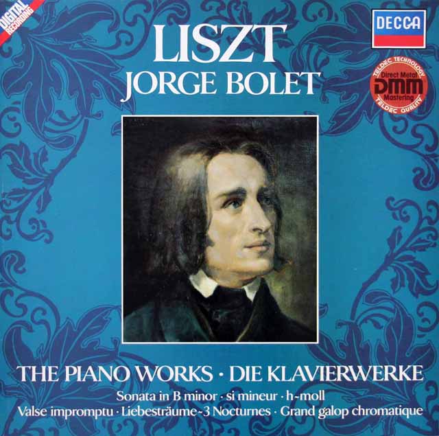 ボレットのリスト/ピアノソナタ ロ短調　ほか　独DECCA　3616　LP レコード