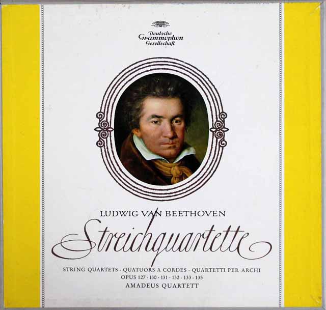 【独最初期盤】　アマデウス四重奏団のベートーヴェン/後期弦楽四重奏曲集　独DGG　3616　LP レコード