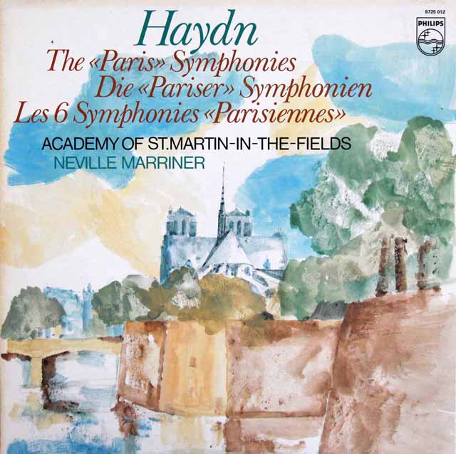 マリナーのハイドン/パリ交響曲集（第82～87番）　蘭PHILIPS　3616　LP レコード