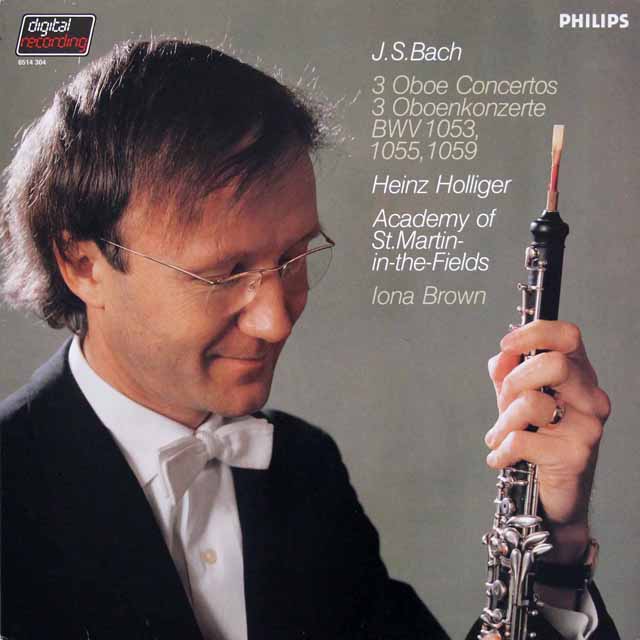 ホリガーのバッハ/オーボエ協奏曲集　蘭PHILIPS　3617　LP レコード