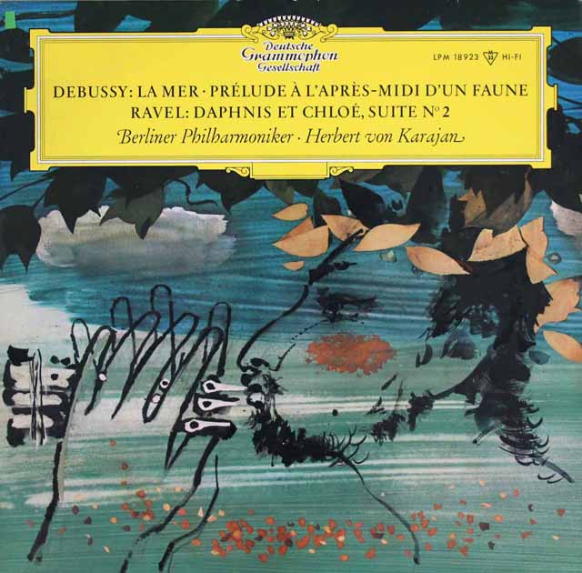 【モノラル】　カラヤンのドビュッシー/「海」ほか　独DGG　3617　LP レコード