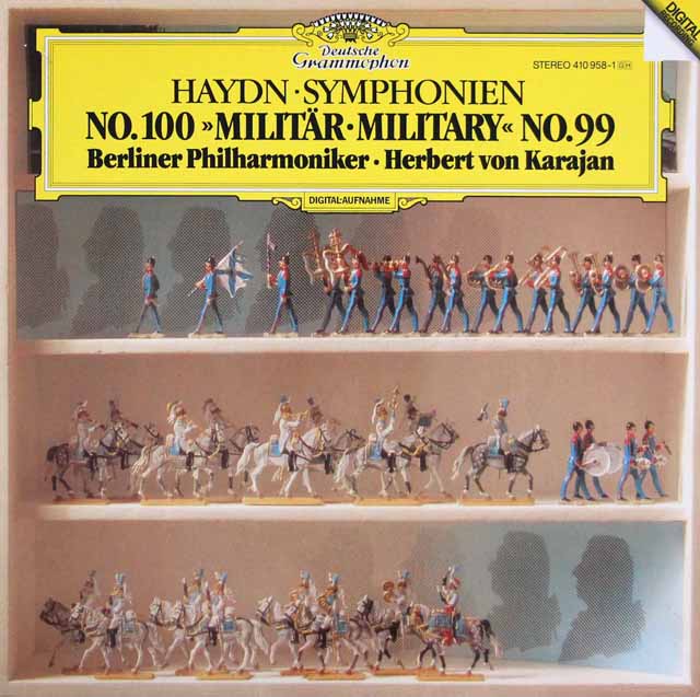 カラヤンのハイドン/交響曲第100番「軍隊」ほか　独DGG　3617　LP レコード