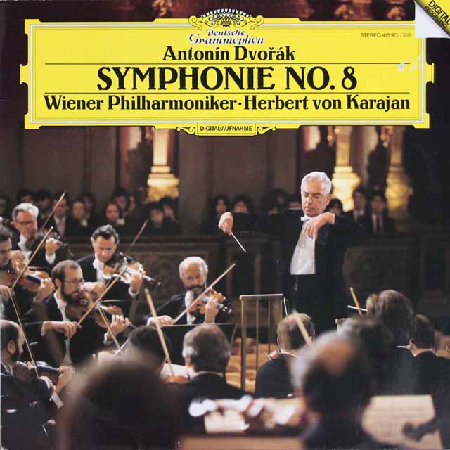 カラヤンのドヴォルザーク/交響曲第8番　独DGG　3617　LP レコード