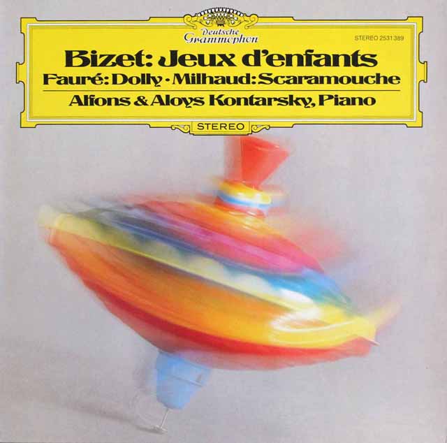 コンタルスキー兄弟のビゼー/子供の遊びほか　独DGG　3617　LP レコード