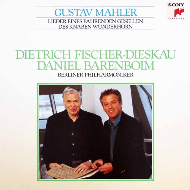 フィッシャー＝ディースカウ、バレンボイムのマーラー/「さすらう若者の歌」、「子どもの不思議な角笛」　独SONY　3617　LP レコード