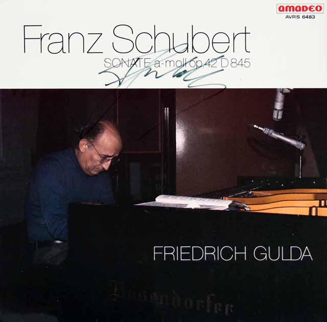 【直筆サイン入り】　グルダのシューベルト/ピアノソナタ第16番ほか　オーストリアamadeo　3617　LP レコード