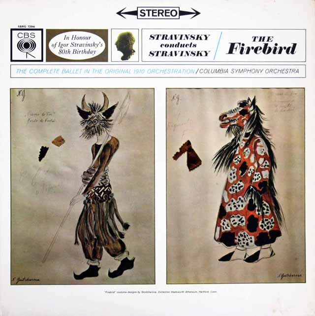 ストラヴィンスキーの自作自演/バレエ組曲「火の鳥」（1945年版）　英CBS　3618　LPレコード