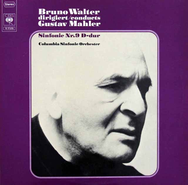 ワルターのマーラー/交響曲第9番　独CBS　3618　LP レコード