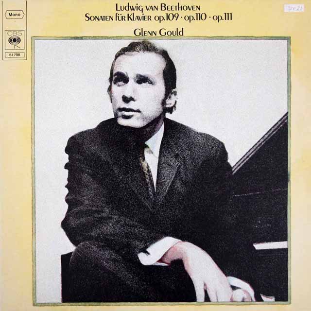 【モノラル】　グールドのベートーヴェン/ピアノソナタ第30、31、32番　独CBS　3618　LP レコード