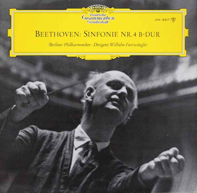 フルトヴェングラーのベートーヴェン/交響曲第4番　独DGG　3618　LP レコード