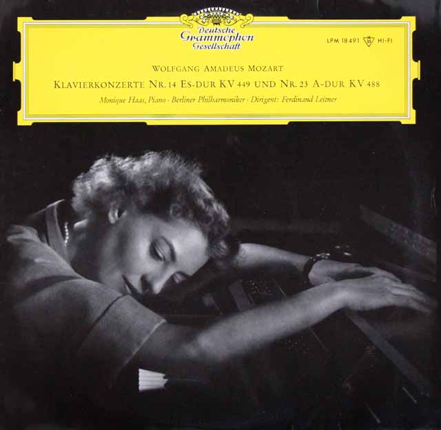 アース&ライトナーのモーツァルト/ピアノ協奏曲第14、23番　独DGG　3618　LP レコード