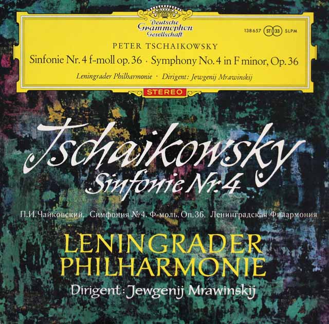 【赤ステレオ/独最初期盤】　ムラヴィンスキーのチャイコフスキー/交響曲第4番　独DGG　3618　LP レコード