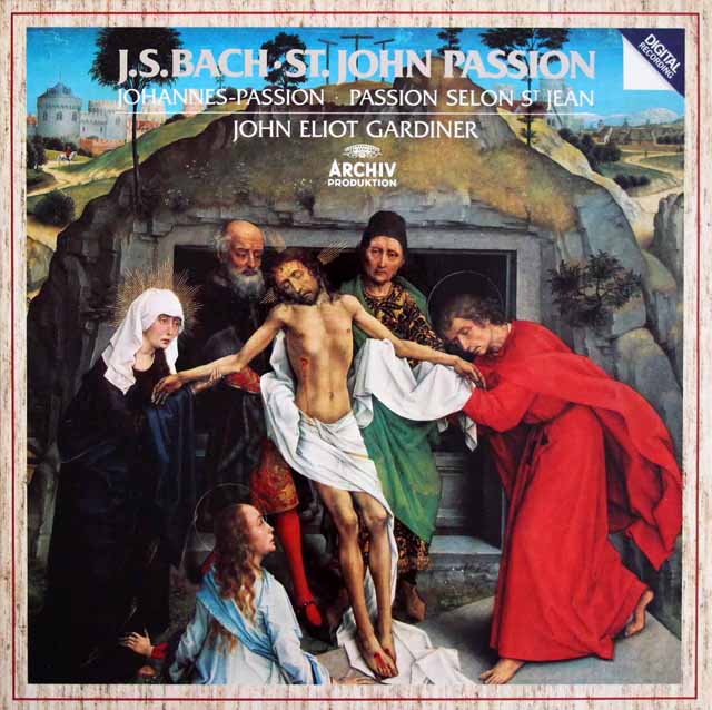 ガーディナーのバッハ/「ヨハネ受難曲」全曲　独ARCHIV　3618　LP レコード