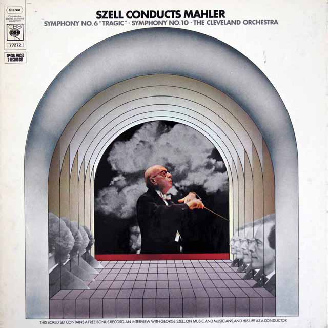 セルのマーラー/交響曲第6番「悲劇的」、第10番　英CBS　3618　LP レコード