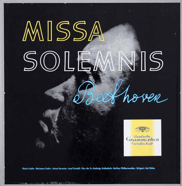 ベームのベートーヴェン/ミサ・ソレムニス　独DGG　3618　LP レコード