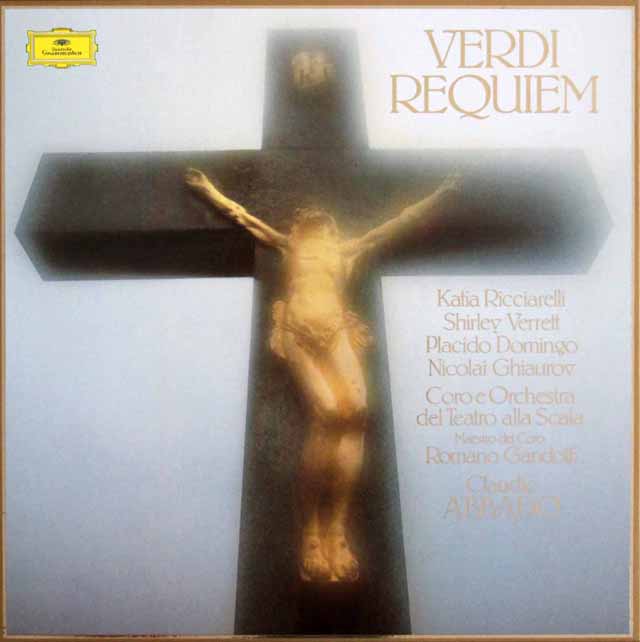 アバドのヴェルディ/「レクイエム」　独DGG　3618　LP レコード