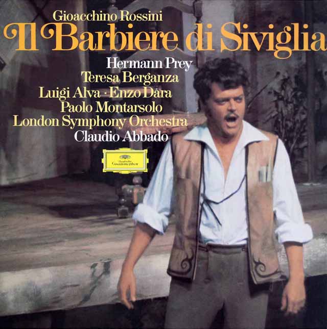 アバドのロッシーニ/「セヴィリャの理髪師」全曲　 独DGG　3618　LP レコード