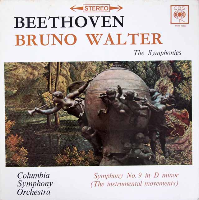 ワルターのベートーヴェン/交響曲第9、8番　英CBS　3619　LP レコード