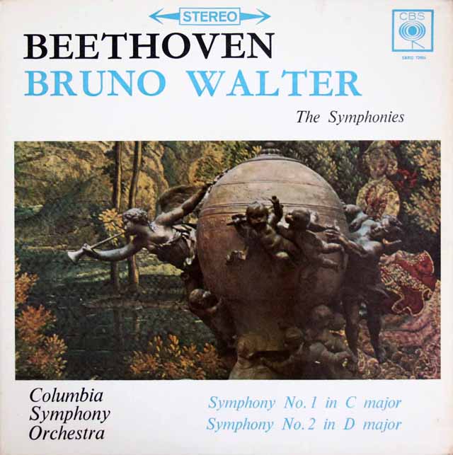 ワルターのベートーヴェン/交響曲第1、2番　英CBS　3619　LP レコード