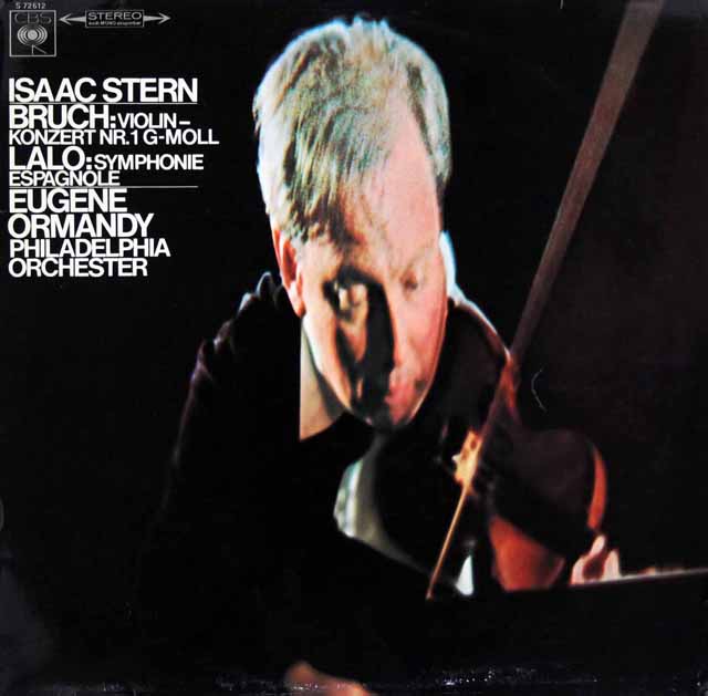 スターン、オーマンディのブルッフ/ヴァイオリン協奏曲第1番、ラロ/スペイン交響曲　独CBS　3619　LP レコード