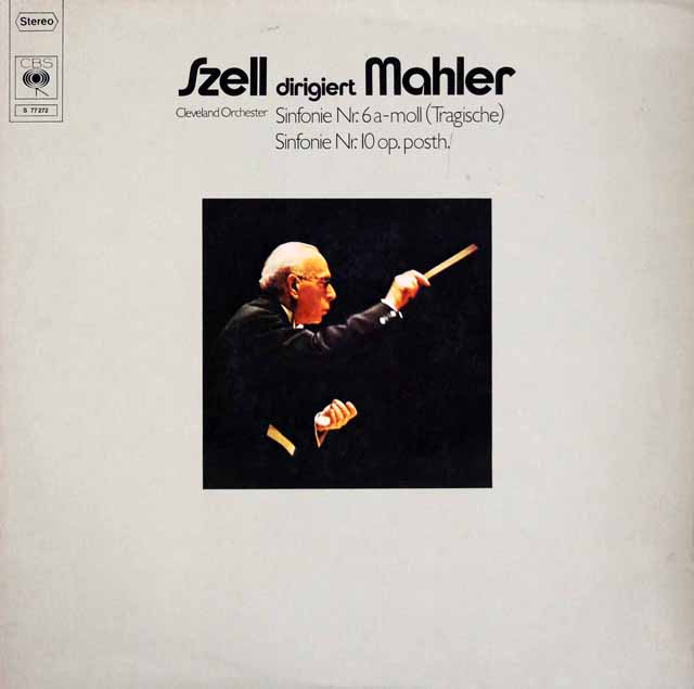 セルのマーラー/交響曲第6番「悲劇的」、第10番　独CBS　3619　LP レコード