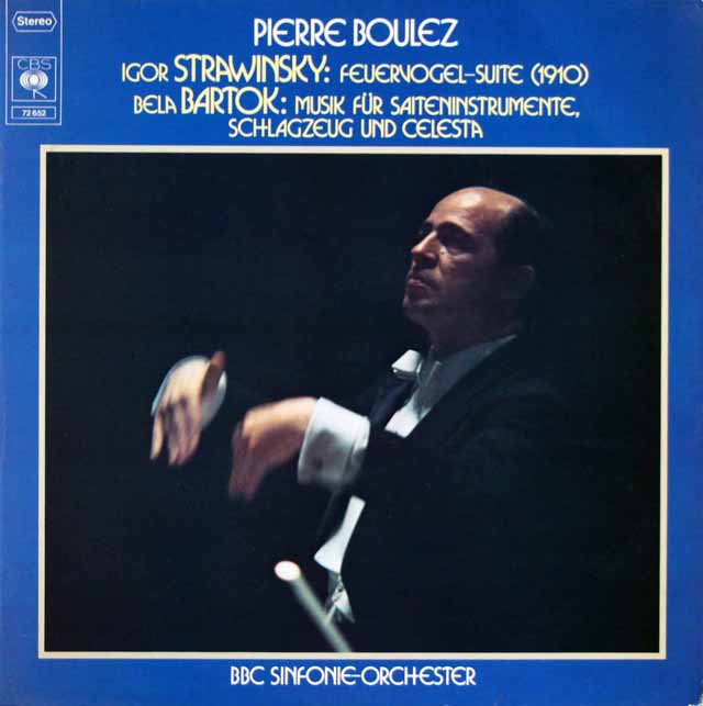 ブーレーズのストラヴィンスキー/「火の鳥」組曲（1910）ほか　独CBS　3620　LP レコード