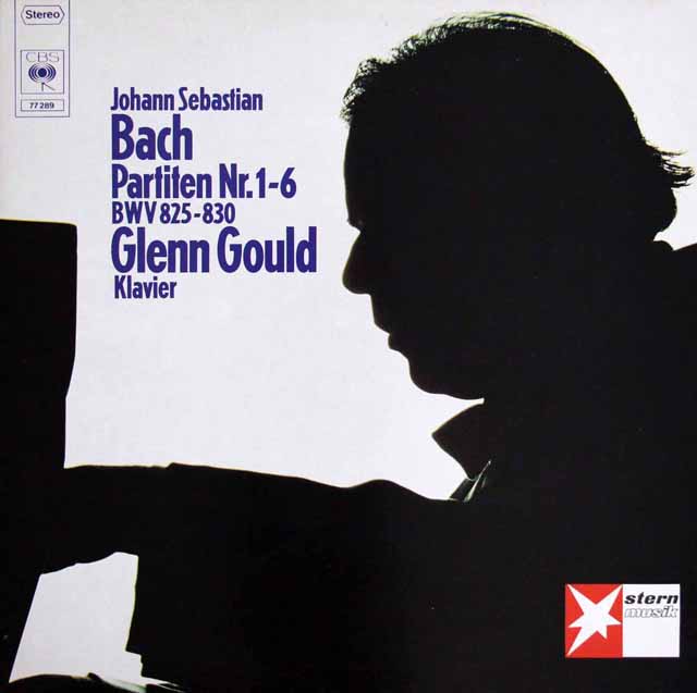 グールドのバッハ/パルティータ集　独CBS　3620　LP レコード