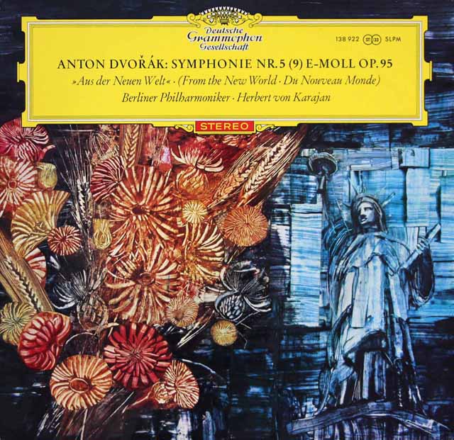 【赤ステレオ/独最初期盤】　カラヤンのドヴォルザーク/交響曲第9番「新世界より」 　独DGG　3620　LP レコード