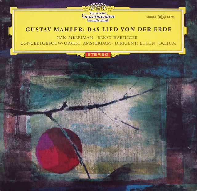 【赤ステレオ/独最初期盤】ヨッフムのマーラー/大地の歌　独DGG　3620　LP レコード