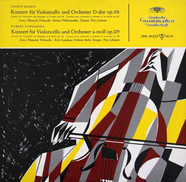 マイナルディのハイドン&シューマン/チェロ協奏曲集　 独DGG　3620　LP レコード