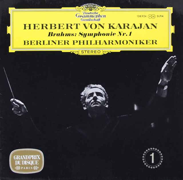 カラヤンのブラームス/交響曲第1番　独DGG　3620　LP レコード