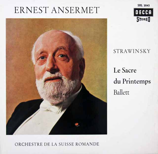 【独最初期盤】　アンセルメのストラヴィンスキー/「春の祭典」　独DECCA　3620　LP レコード
