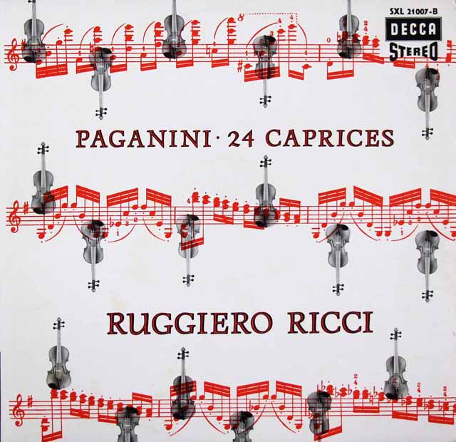 リッチのパガニーニ/24のカプリス（奇想曲）  　独DECCA　3620　LP レコード