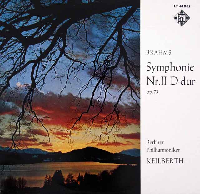 【モノラル】　カイルベルトのブラームス/交響曲第2番　独TELEFUNKEN　3620　LP レコード