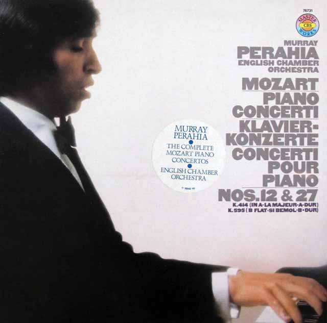 ペライアのモーツァルト/ピアノ協奏曲第12番、第27番　独CBS　3621　LP レコード