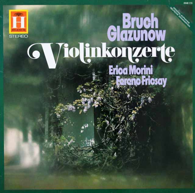 モリーニ、フリッチャイのブルッフ、グラズノフ/ヴァイオリン協奏曲　独HELIODOR　3621　LP レコード