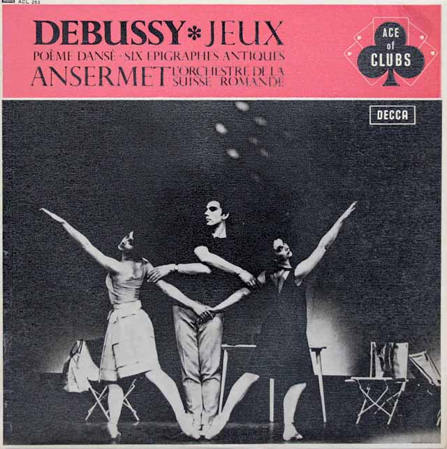 【モノラル】　アンセルメのドビュッシー/「遊戯」ほか　英DECCA（ACE of CLUBS）　3621　LP レコード