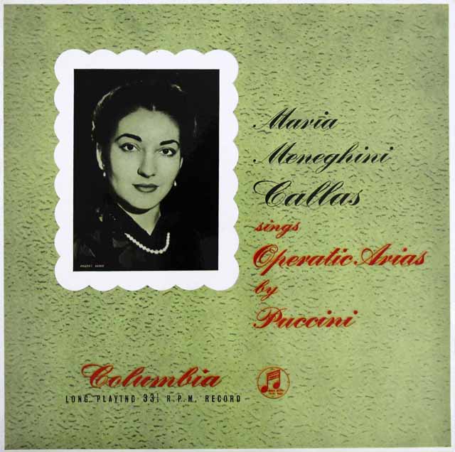 【オリジナル盤】　カラスのプッチーニ/オペラ・アリア集　英columbia　3622　LP レコード