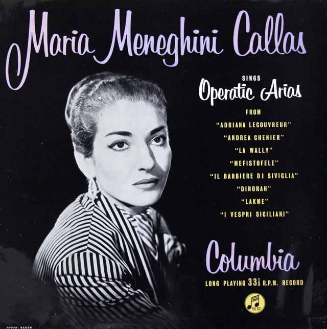 【オリジナル盤】　カラス/リリック＆コロラトゥーラ・オペラ・アリア集　英columbia　3622　LP レコード