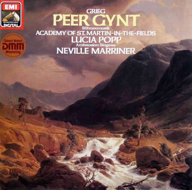 ポップ、マリナーのグリーグ/「ペール・ギュント」抜粋　独EMI　3622　LP レコード