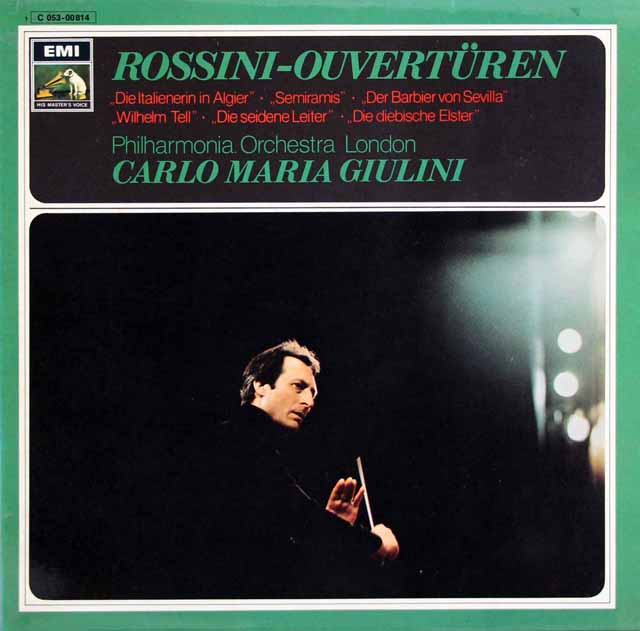 ジュリーニのロッシーニ/序曲集　独EMI　3622　LP レコード