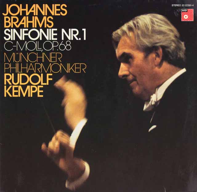 【オリジナル盤】　ケンペのブラームス/交響曲全集　独BASF　3622　LP レコード