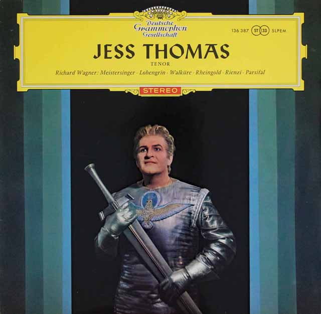 【赤ステレオ/独最初期盤】　ジェス・トーマスのワーグナー/アリア集　独DGG　3622　LP レコード