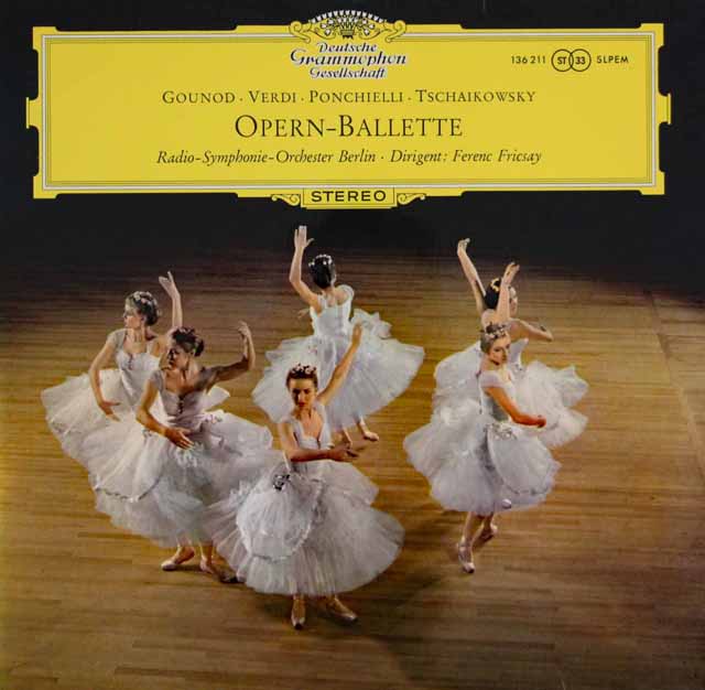 フリッチャイのオペラのバレエ音楽集　独DGG　3622　LP レコード
