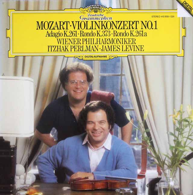パールマン、レヴァインのモーツァルト/ヴァイオリン協奏曲第1番 ほか　独DGG　3622　LP レコード