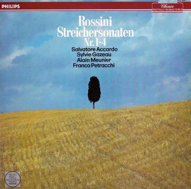 アッカルドらのロッシーニ/弦楽のためのソナタ第1～4番　蘭PHILIPS　3622　LP レコード