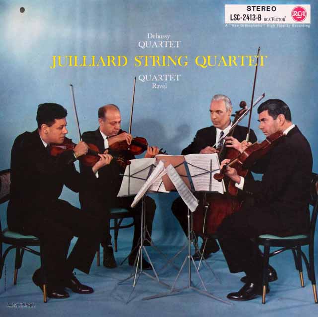 ジュリアード四重奏団のドビュッシー&ラヴェル/弦楽四重奏曲集　独RCA　3622　LP レコード