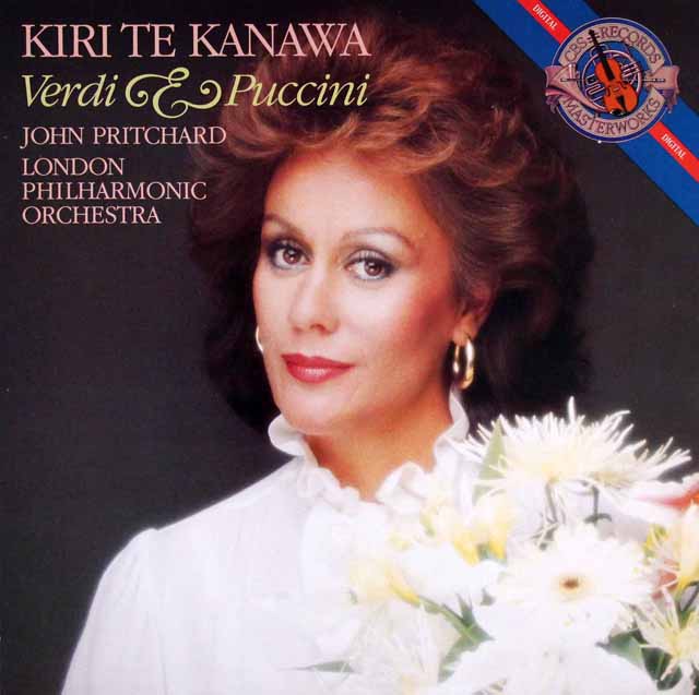 キリ・テ・カナワのヴェルディ、プッチーニ/オペラアリア集　蘭CBS　3622　LP レコード