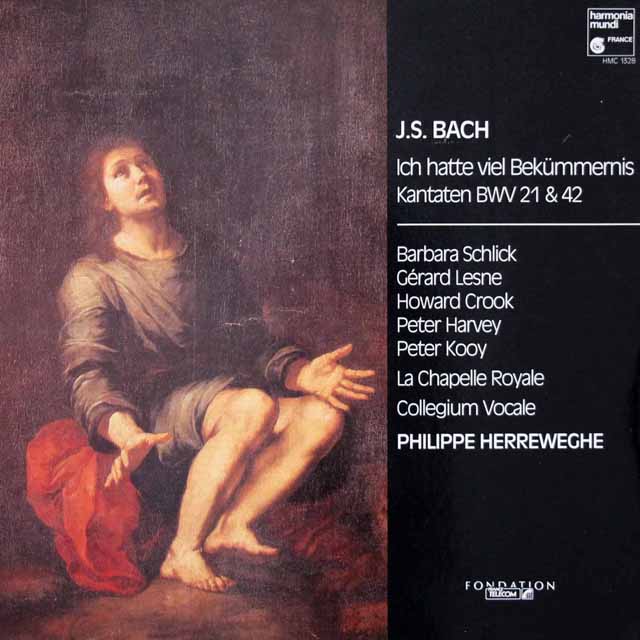 ヘレヴェッヘのバッハ/カンタータ BWV21 & BWV42　独HM　362266　LP レコード