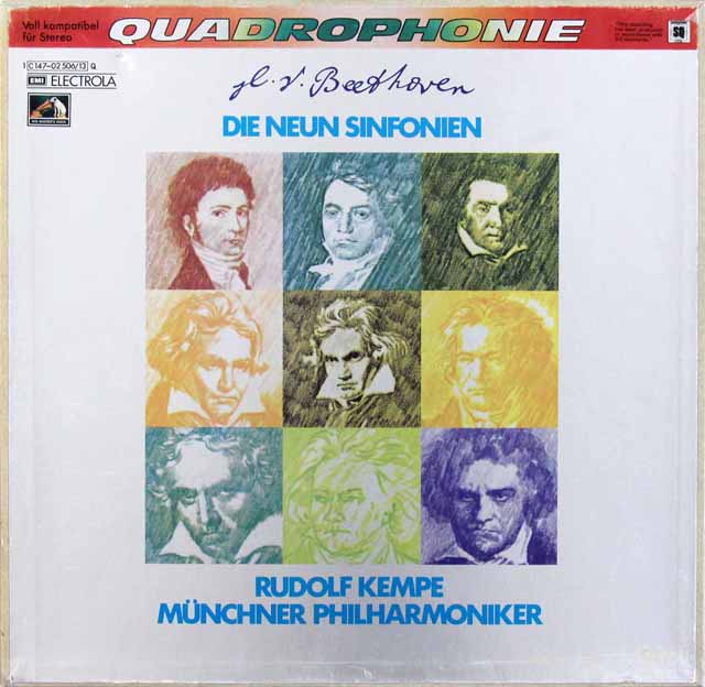 ケンペのベートーヴェン/交響曲全集　独EMI　3622　LP レコード